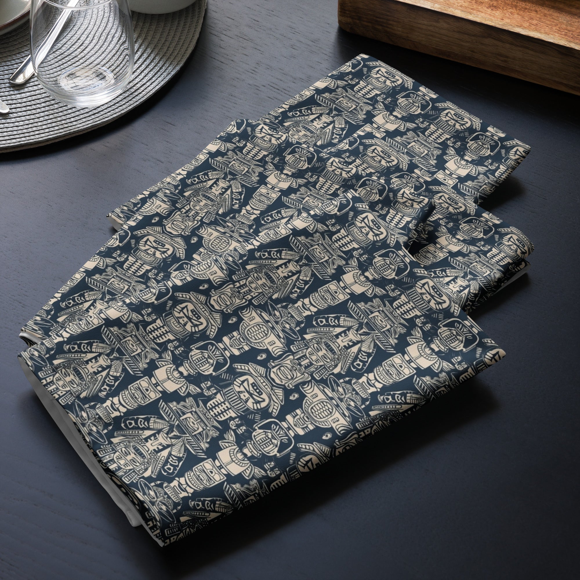 Aztec Blue Cloth napkin set