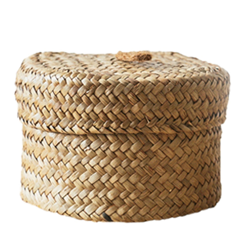 12.5*8CM Handmade Bamboo Storage Basket