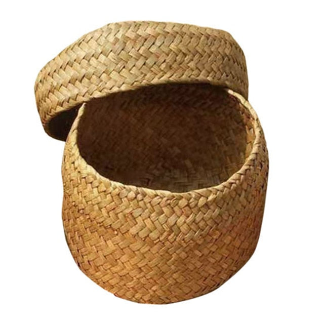 12.5*8CM Handmade Bamboo Storage Basket
